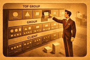 Ragged hierarchies: when the client has no parent and the group has no grandparent