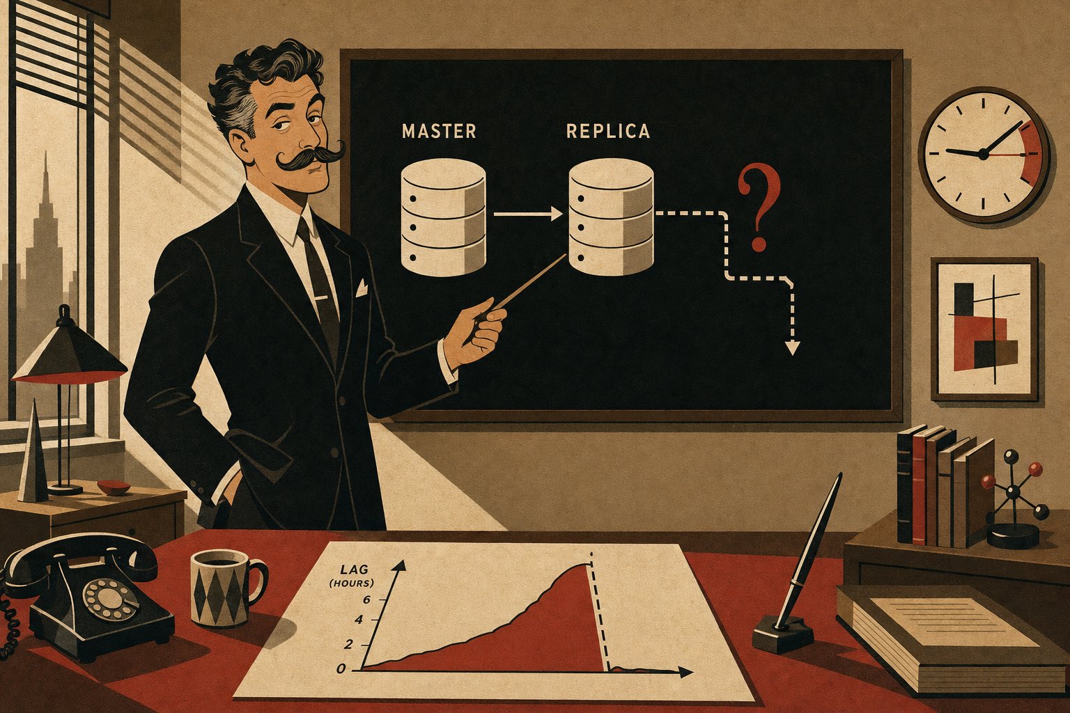 MySQL slave lag: Seconds_Behind_Master mente, GTID no — diagnosi e fix con parallel replication