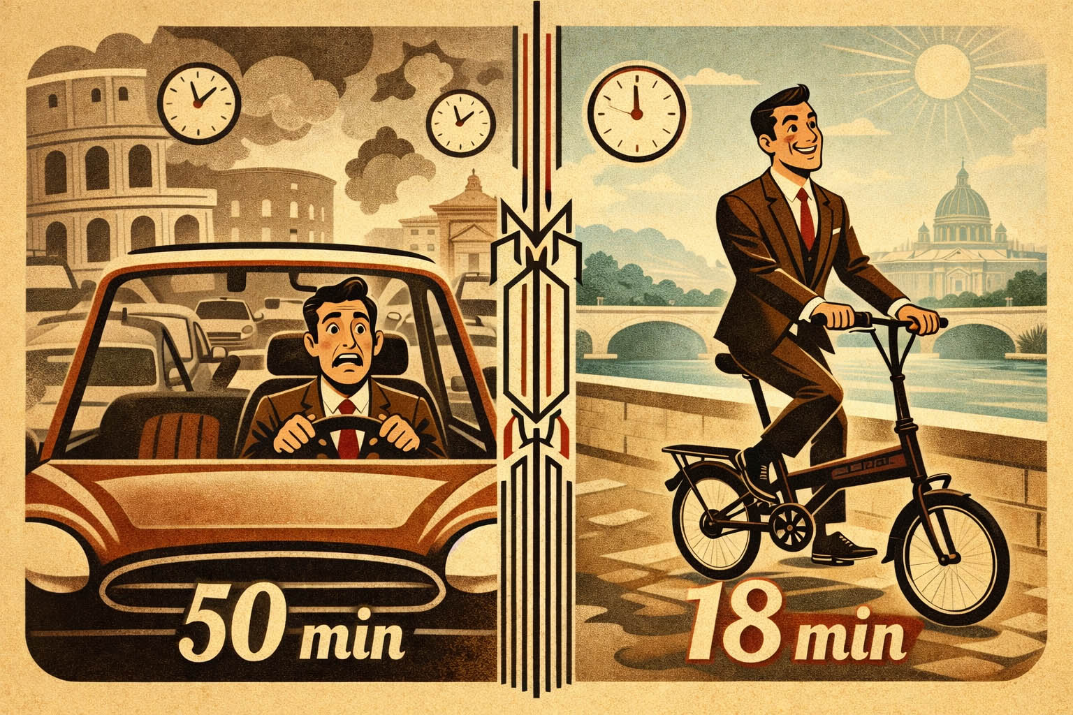 Bici vs Coche en Roma: la mañana que me abrió los ojos